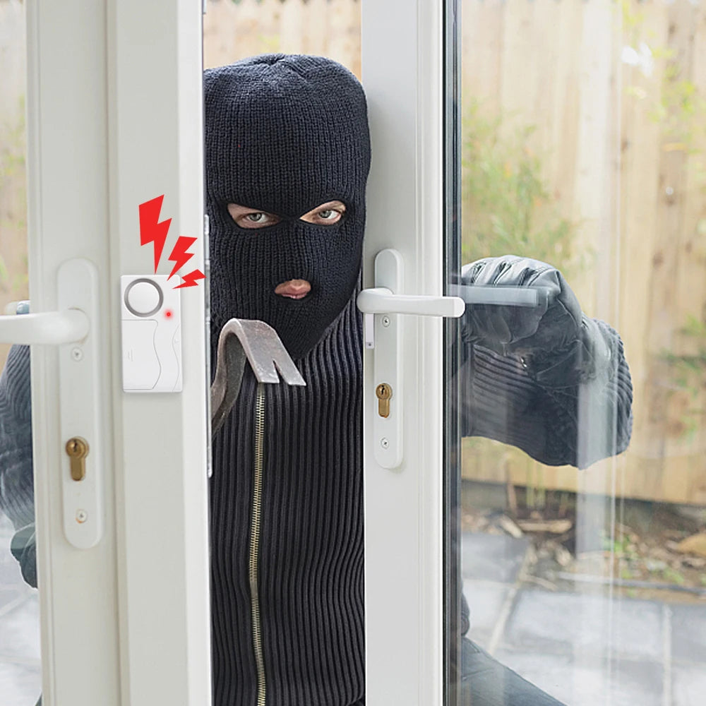 Door Window Burglar Alarm Sensor Wireless Remote Control Anti-Theft Alarm System Kit Home Security Door Open Detectors