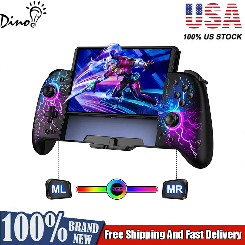 For Nintendo Switch/OLED Controller Hall Effect Wireless Switch Controller One-Piece Switch Joypad with 1000mAh Battery