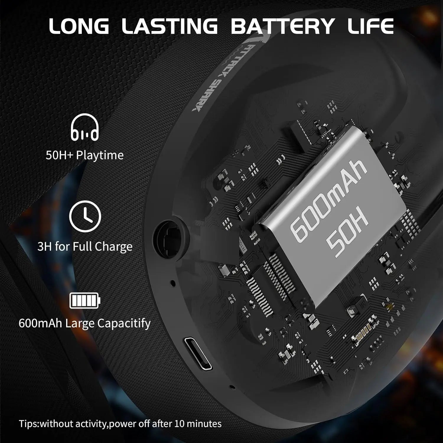 Light Weight Wireless Gaming Headset Lightspeed 3.5mm Audio Jack with Microphone