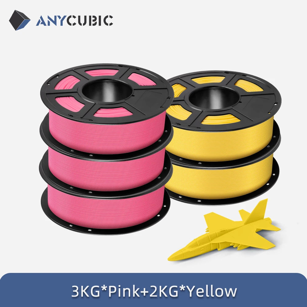 ANYCUBIC 5KG PLA Filament For FDM 3D Printer 1.75mm Eco-friendly 3D Printing Material Failment For Kobra S1C K3C EU US Warehouse