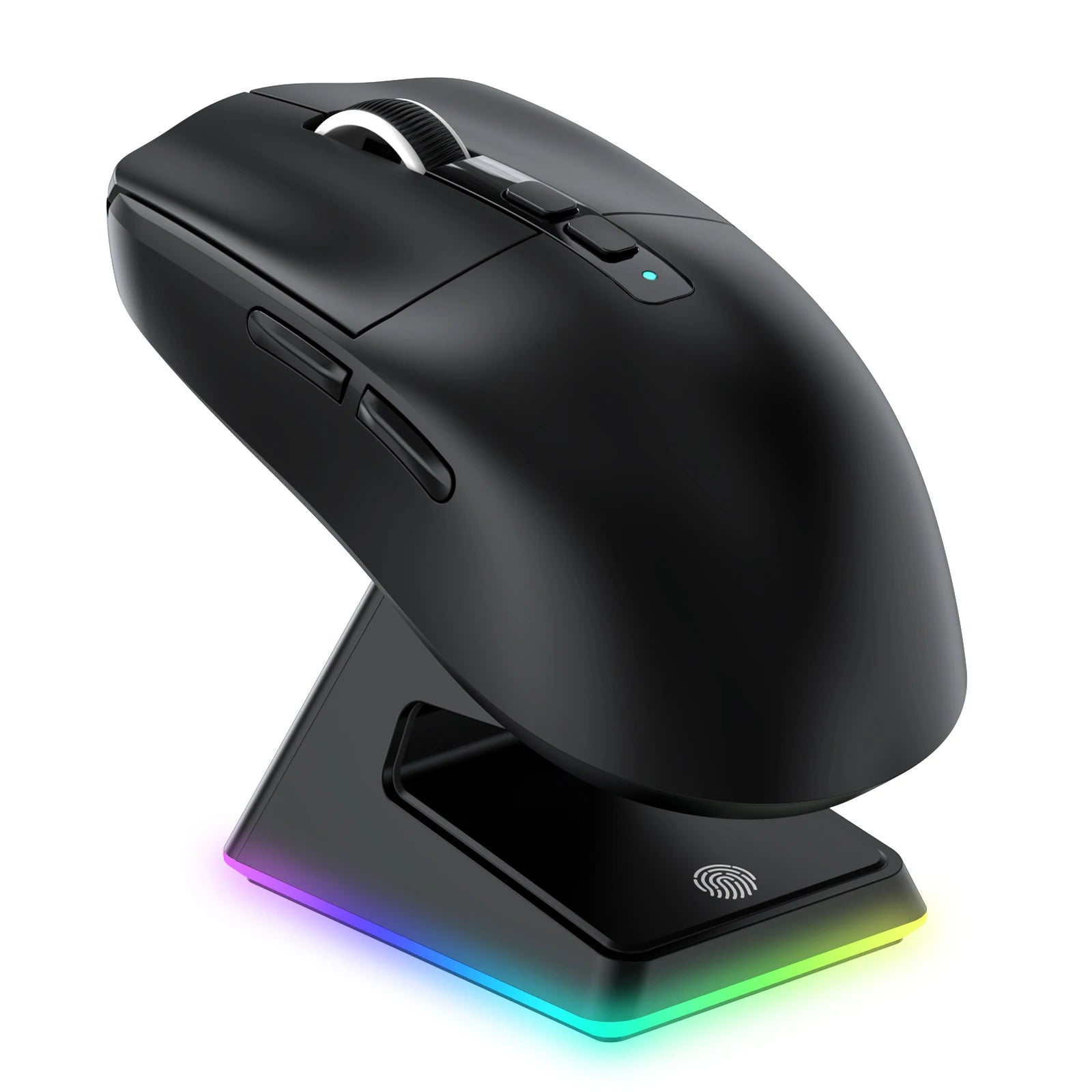 ATTACK SHARK X6 49g SUPERLIGHT Mouse with Magnetic Charging Dock,26000 DPI PAW3395 Gaming Sensor,BT/2.4G Wireless/Wired