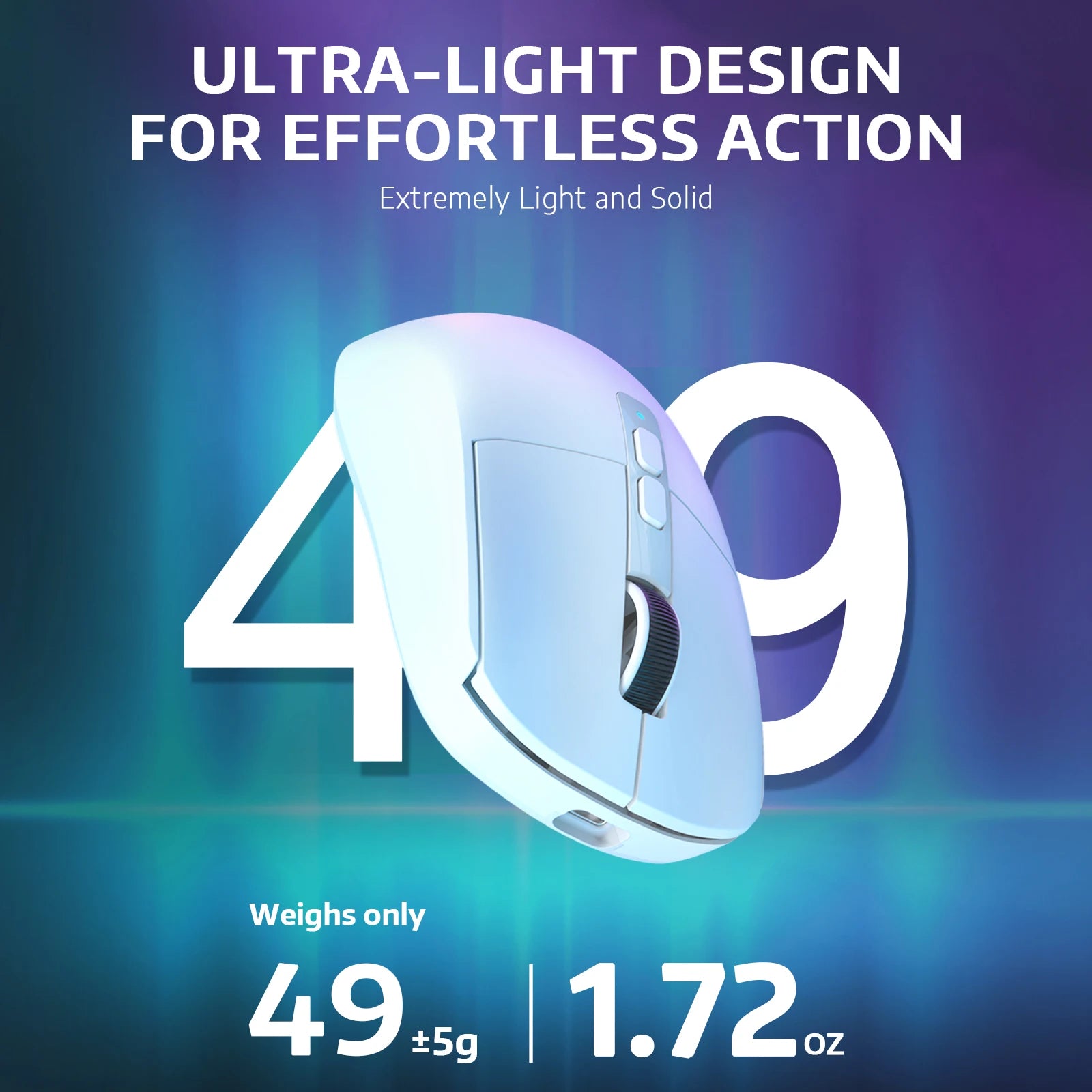 ATTACK SHARK X6 49g SUPERLIGHT Mouse with Magnetic Charging Dock,26000 DPI PAW3395 Gaming Sensor,BT/2.4G Wireless/Wired