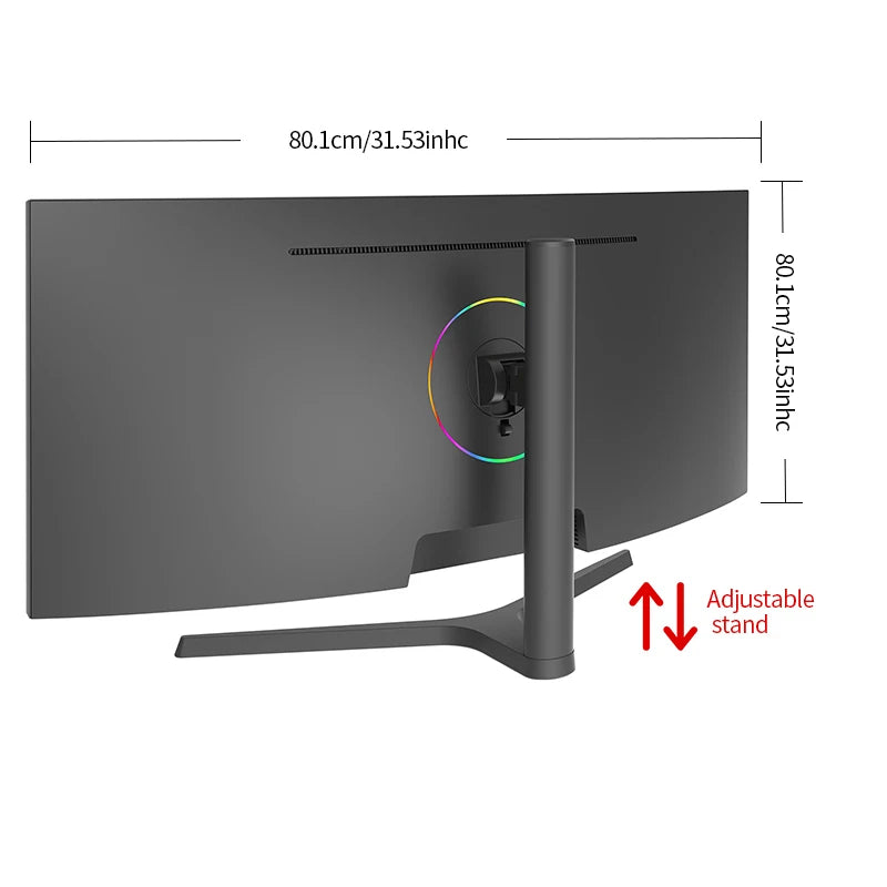 34" Monitor 144Hz Bandfish Screen Curved 1500R Gaming Bezel-less Slim 400HDR Nits 100% SRGB Wide Color Gamut FAsT VA Te