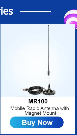 Retevis RT95 Mobile Ham Radio Two-way Car Radio VHF UHF Dual Band Mobile Radio Station Transceiver Base Station for Camping