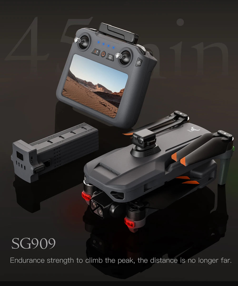 ZLL SG909 MAX GPS Drone With 4K Camera 6KM Touch Screen RC Profesional Drone 360° obstacle avoidance Foldable RC Quadcopter