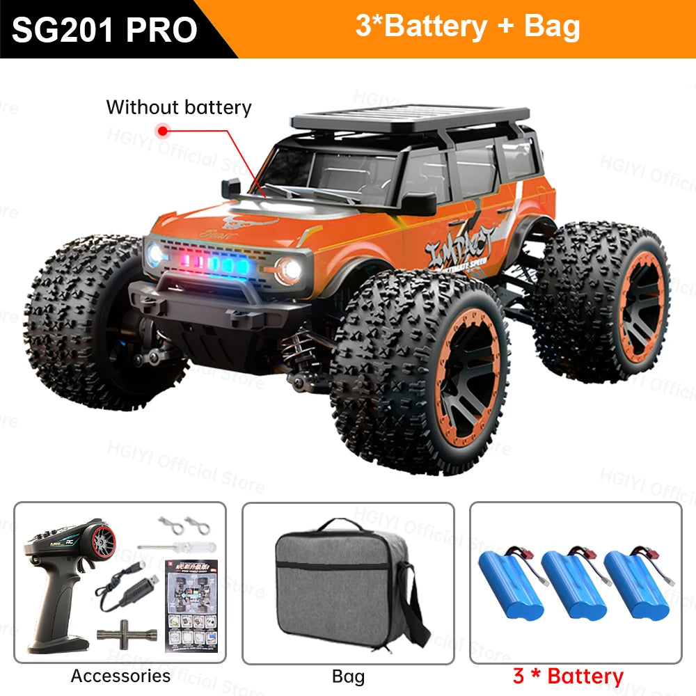 ZLL SG201 MAX 1:20 High Speed Drift Racing Car 70KM/H Brushless Motor 4WD RC Off Road Car Monster Trucks Toys For Kids Gifts