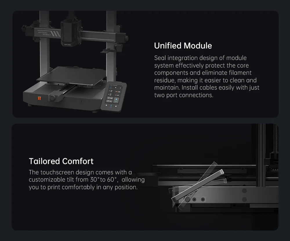 ANYCUBIC K3 Combo AE Version FDM 3D Printer Print in 4 to 8 Color With Max 600mm/s Printing Speed Build Size 250mmx250mmx260mm