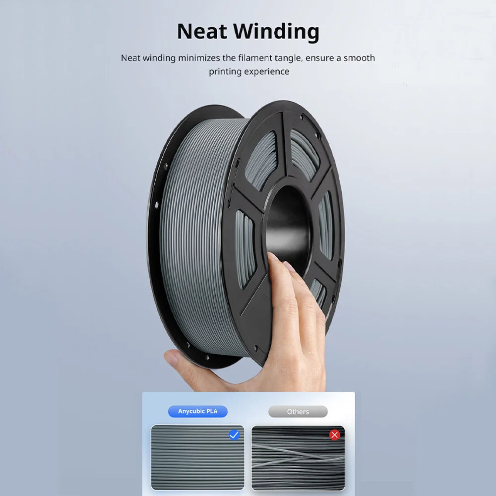 ANYCUBIC 5KG PLA Filament For FDM 3D Printer 1.75mm Eco-friendly 3D Printing Material Failment For Kobra S1C K3C EU US Warehouse