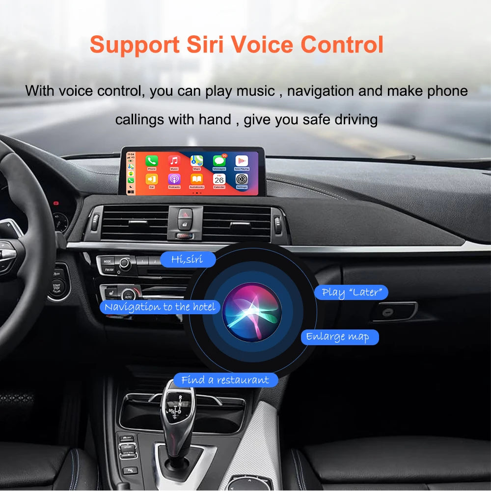 Bonroad 10.25" Wireless Carplay Android Auto Multimedia Display For BMW 3 4 Series F30 F31 F32 F33 F34 F36 NBT Touch Screen