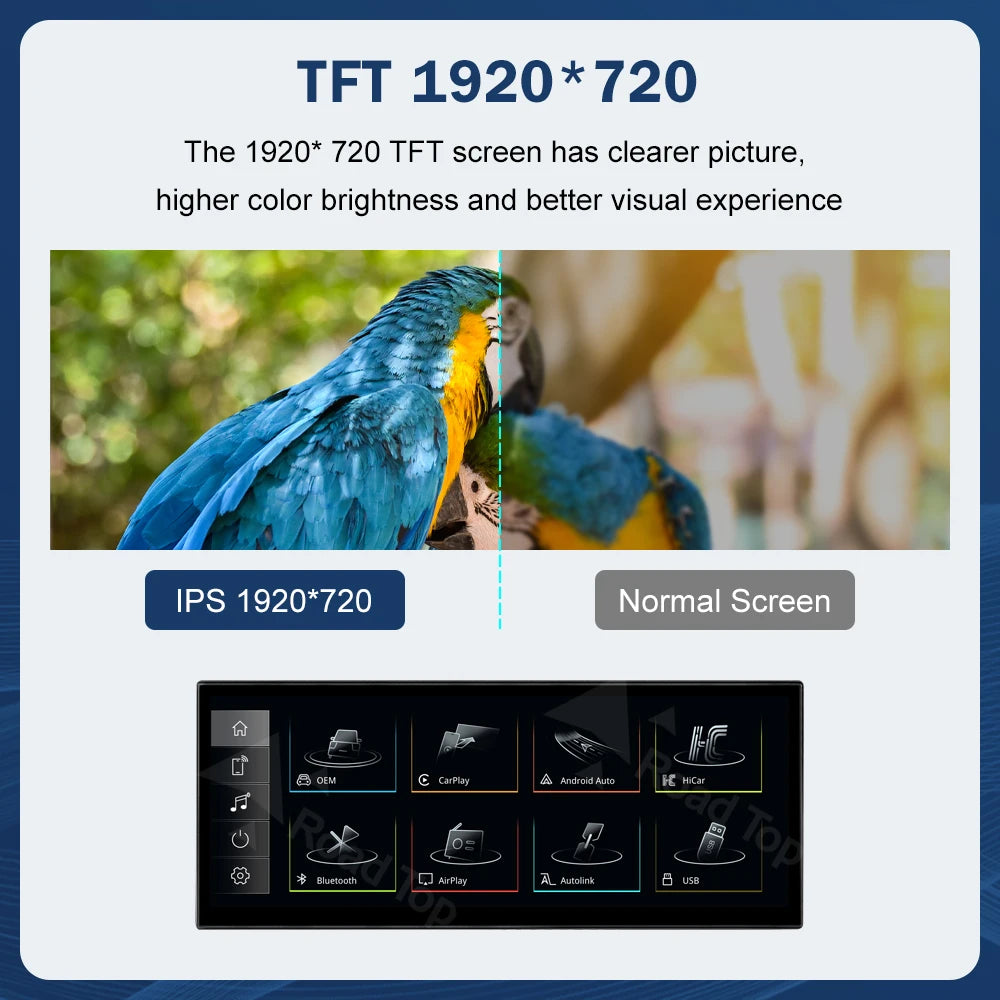12.3'' Touch Screen Multimedia Display for Audi A6 A7 3G MMI HN+ RMC MHI2011-2018 with Airplay Wireless Carplay And Android Auto