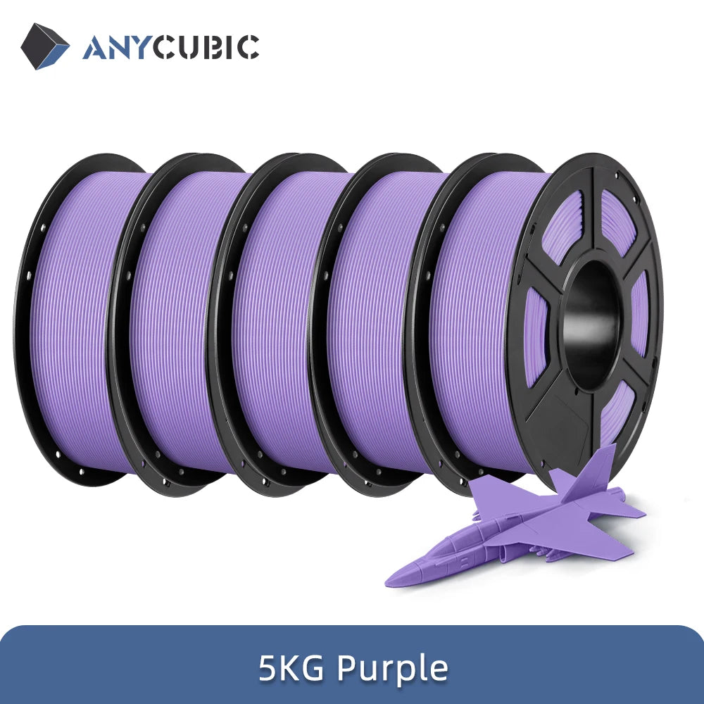 ANYCUBIC 5KG PLA Filament For FDM 3D Printer 1.75mm Eco-friendly 3D Printing Material Failment For Kobra S1C K3C EU US Warehouse
