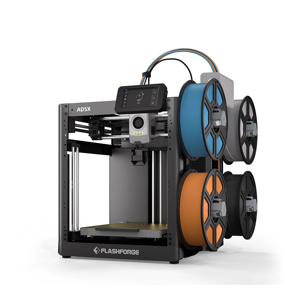 FLASHFORGE AD5X 3d Printer Multi-Color Printing Intelligent Filament System One-Click Auto Leveling Group Control