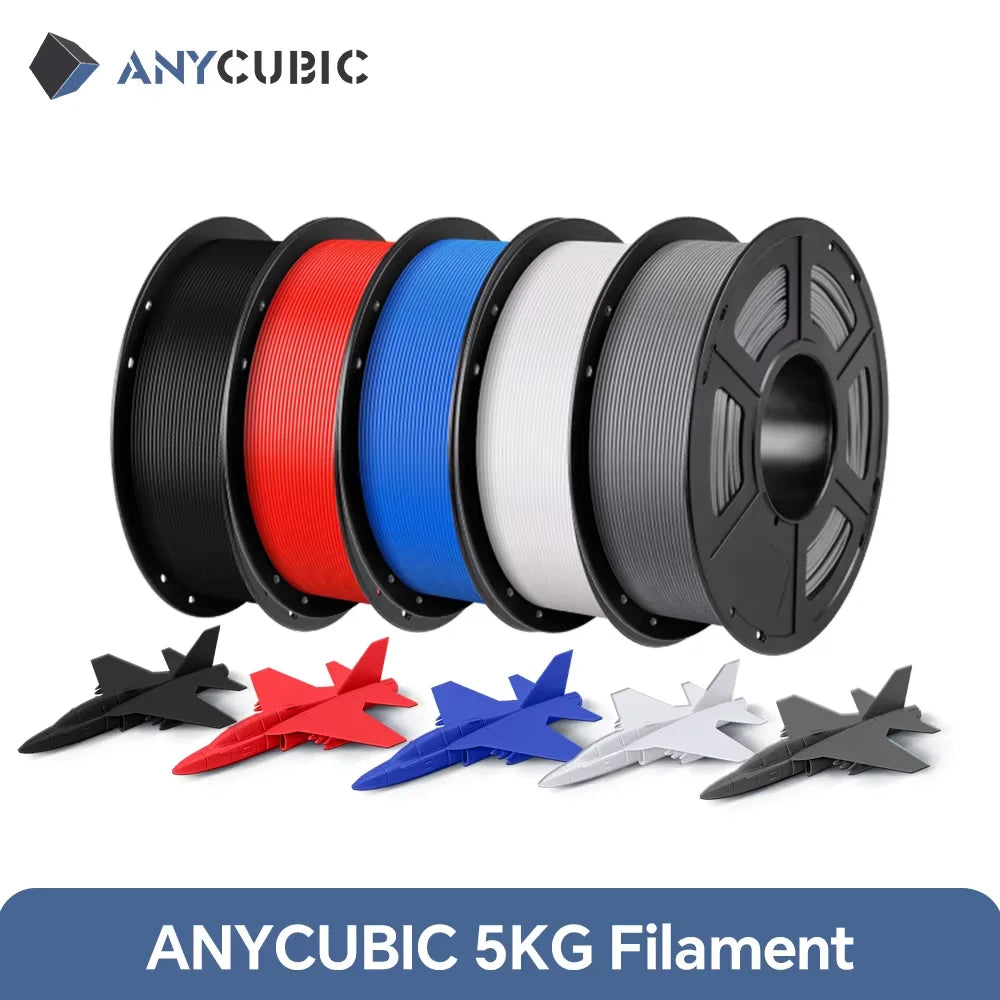 ANYCUBIC 5KG PLA Filament For FDM 3D Printer 1.75mm Eco-friendly 3D Printing Material Failment For Kobra S1C K3C EU US Warehouse