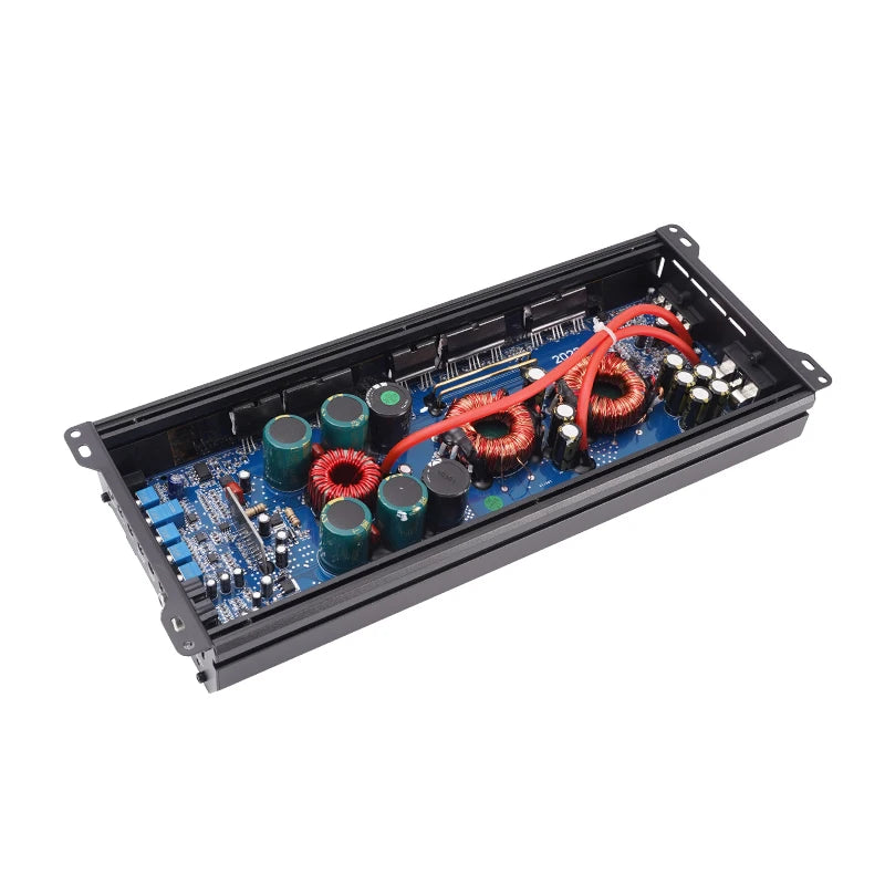 Car Max 1500W single-channel car audio amplifier, low distortion, smooth sound quality, Class D high-power car power amplifier,