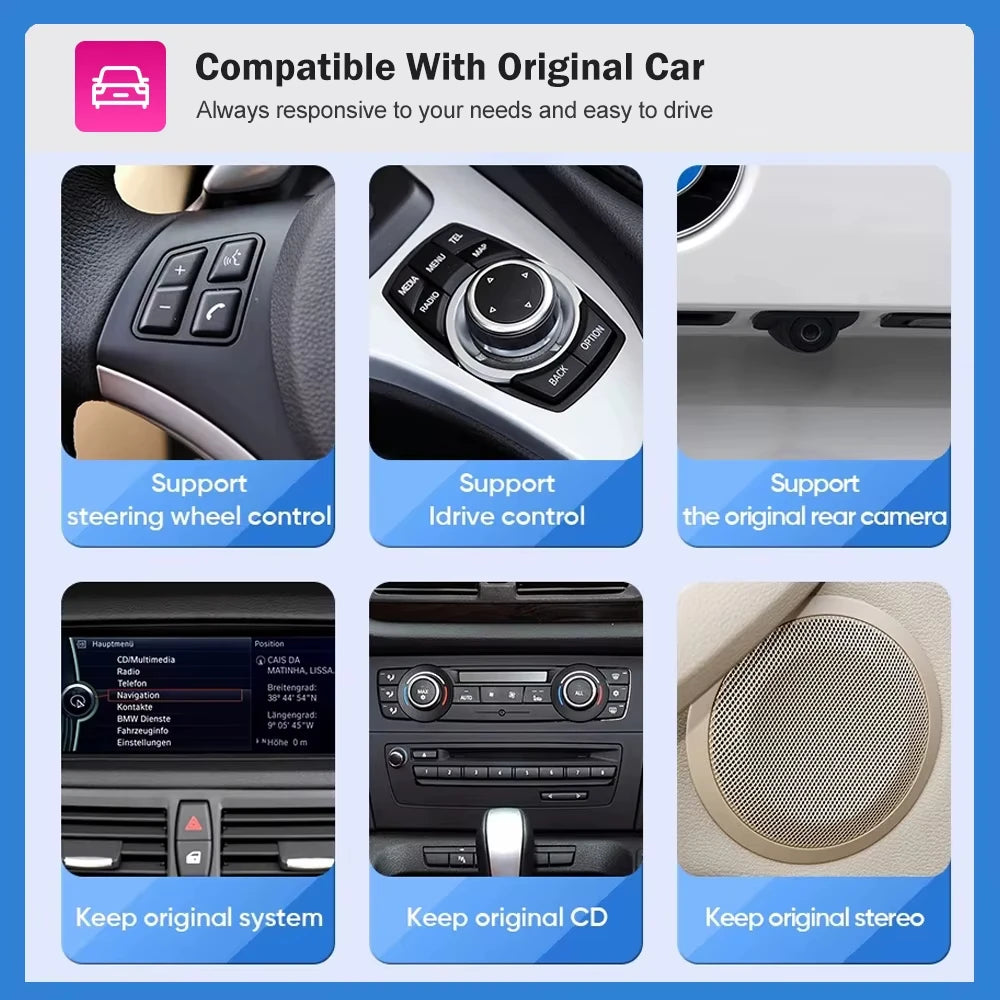 AUTOTOP 10.25”1920*720 Wireless Carplay Android Auto Car multimedia player for F20 F21 F22 F30 F31 F32 F33 F34 F36 NBT 2013-2017