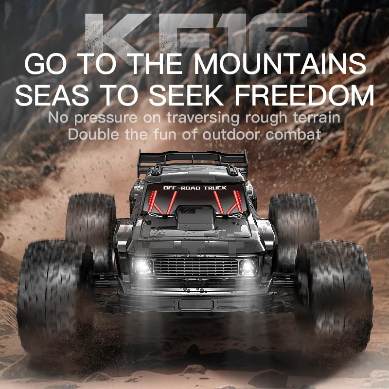 KF16 1:12 High Speed Drift Racing 70KM/H Brushless Motor 4WD 3S 3200mah RC Off Road Car Monster Trucks Toys for For Kids Gifts