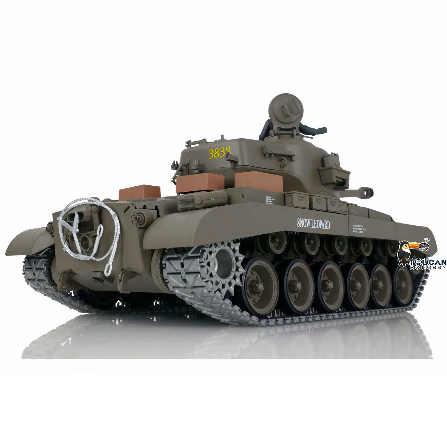 US Stock Henglong 1/16 7.0 Upgraded M26 Pershing RTR RC Tank 3838 Metal Tracks High Performance War Themed Toy Models TH17304