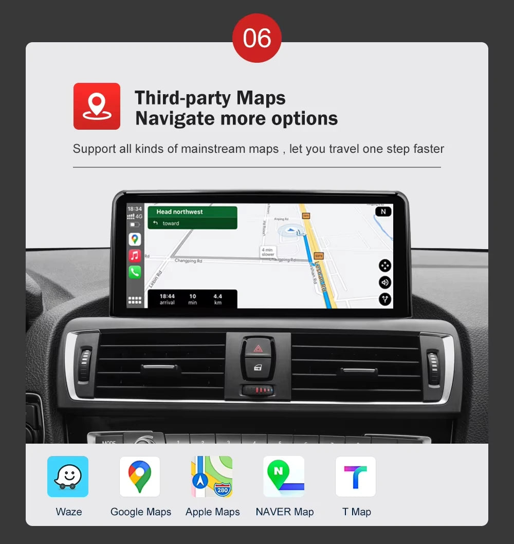AUTOTOP 10.25”1920*720 Wireless Carplay Android Auto Car multimedia player for F20 F21 F22 F30 F31 F32 F33 F34 F36 NBT 2013-2017