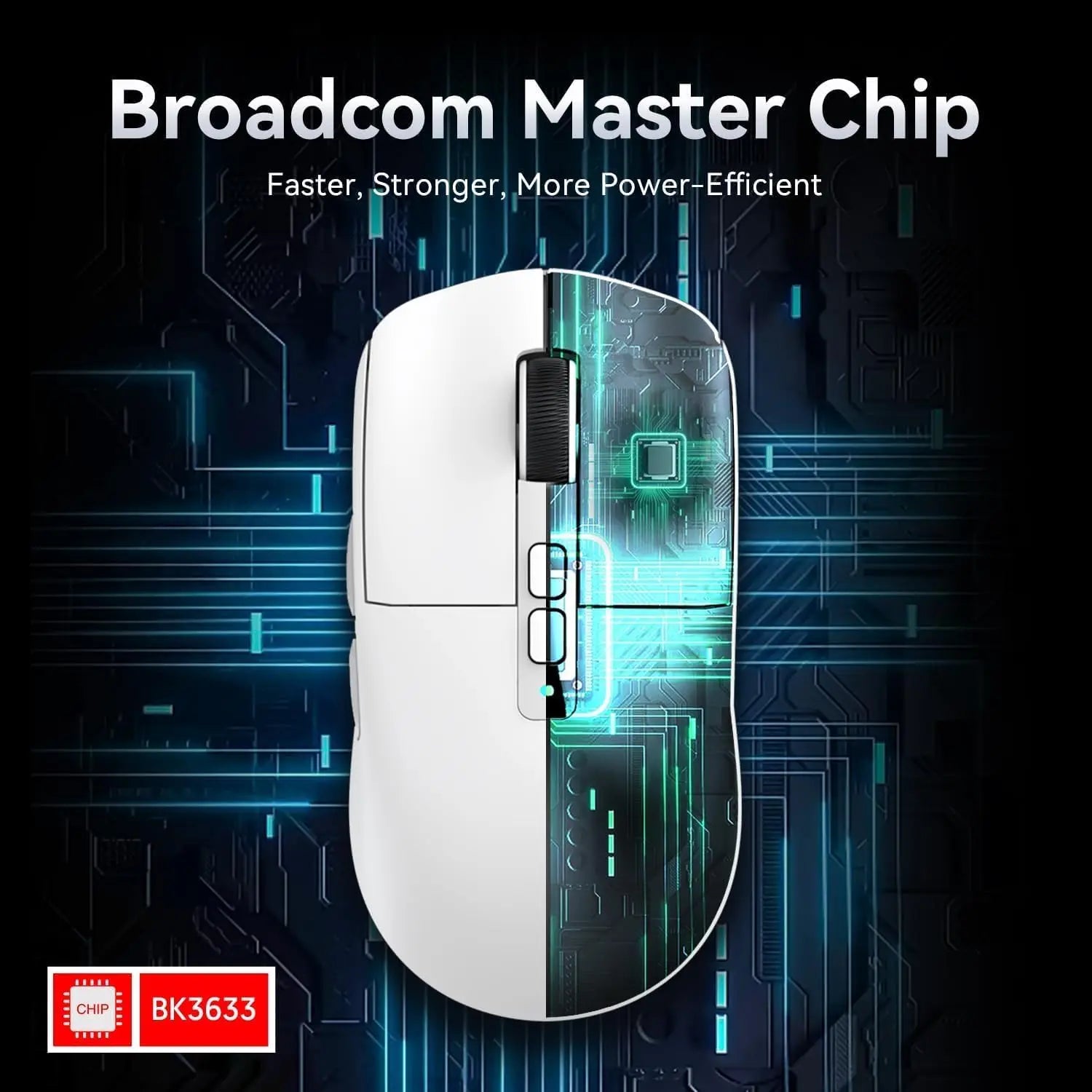 ATTACK SHARK X6 49g SUPERLIGHT Mouse with Magnetic Charging Dock,26000 DPI PAW3395 Gaming Sensor,BT/2.4G Wireless/Wired