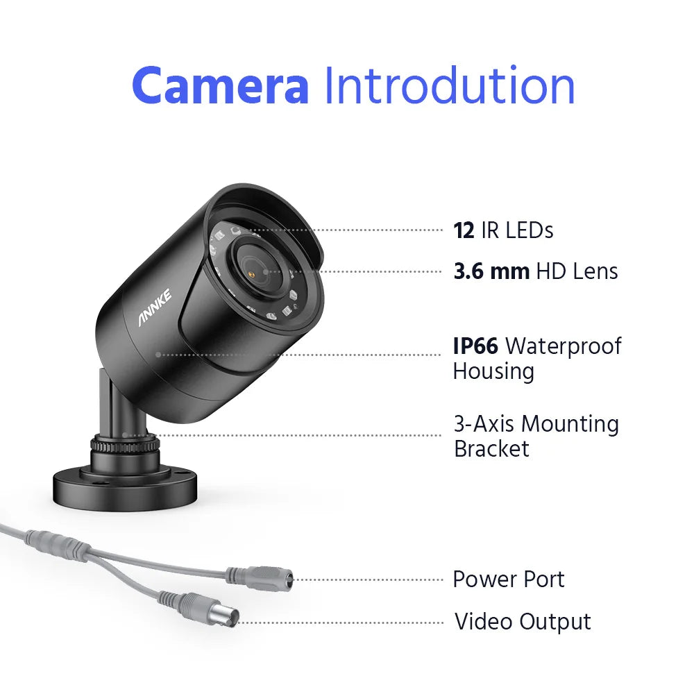 8CH CCTV Camera Video Surveillance Kit 5MP DVR Smart IR Security Camera Waterproof Night Vision Motion Detection System