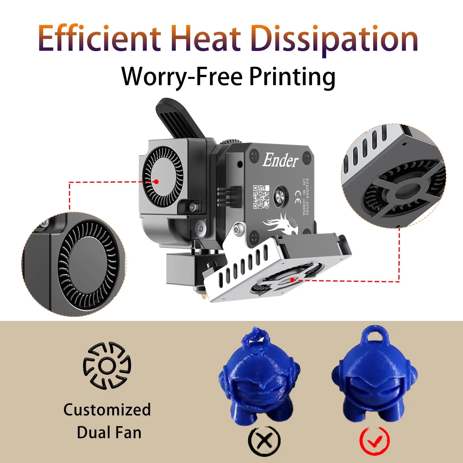 Creality Sprite Extruder Pro kit For Ender Series/CR-10 Smart Pro 3D Printer All Metal Dual 3.5:1 Gear Feeding Design  SE Neo