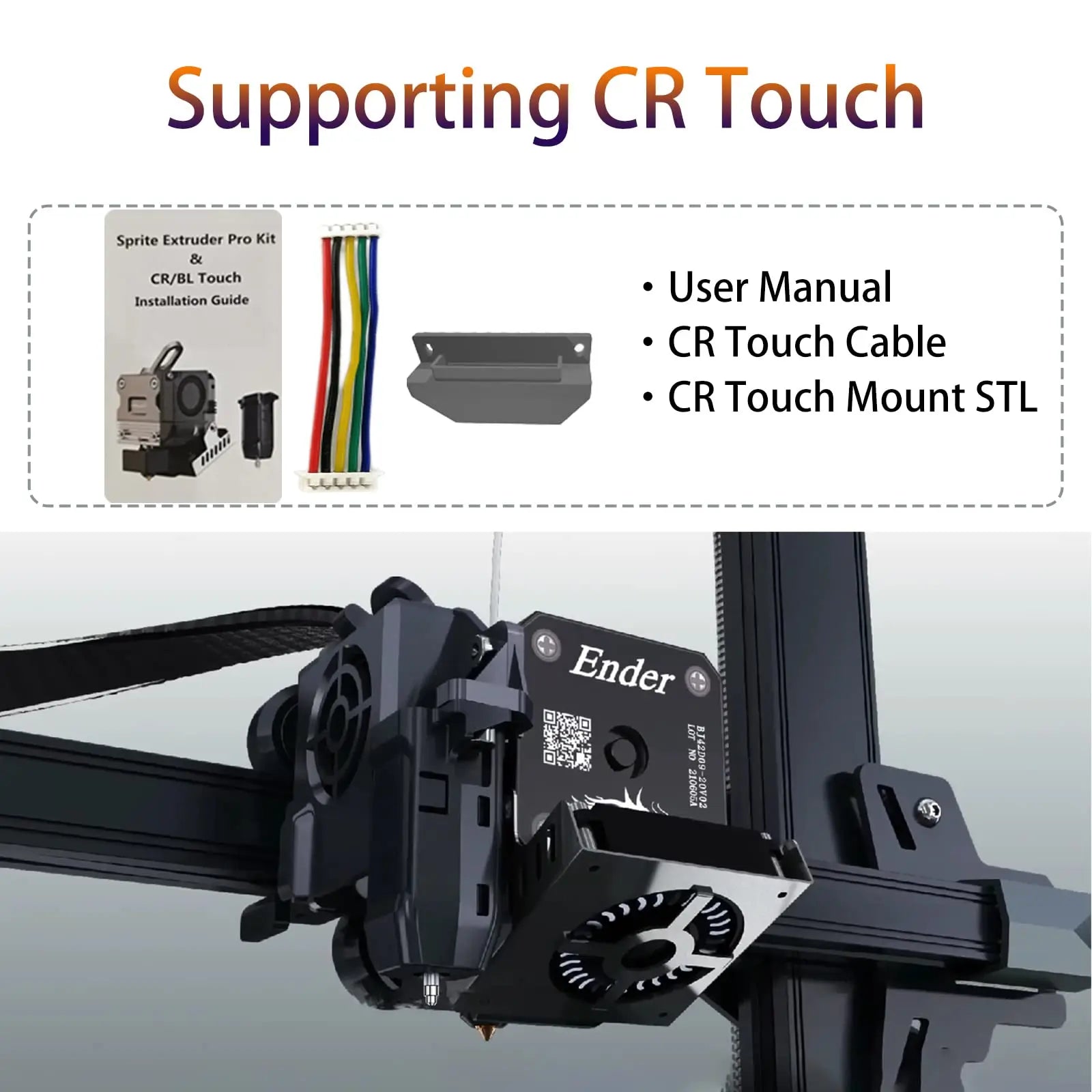 Creality Sprite Extruder Pro kit For Ender Series/CR-10 Smart Pro 3D Printer All Metal Dual 3.5:1 Gear Feeding Design  SE Neo