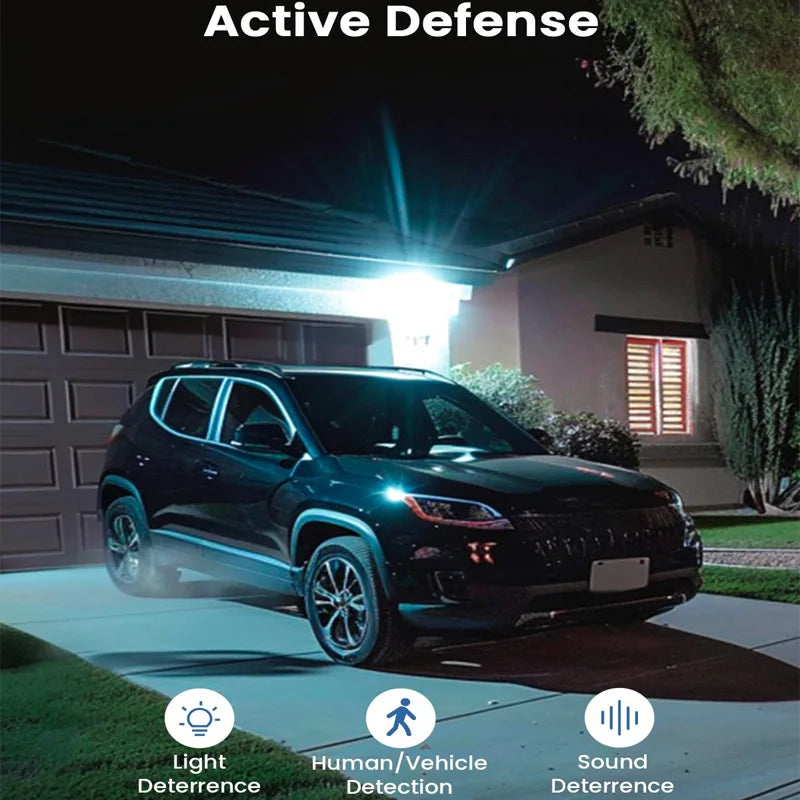 AOSU 100% Wire-free 3MP Wifi Solar Camera 4/8/12 pcs Outdoor Built-in Battery Security Camera Night Vision 2-Way Audio CCTV Cam