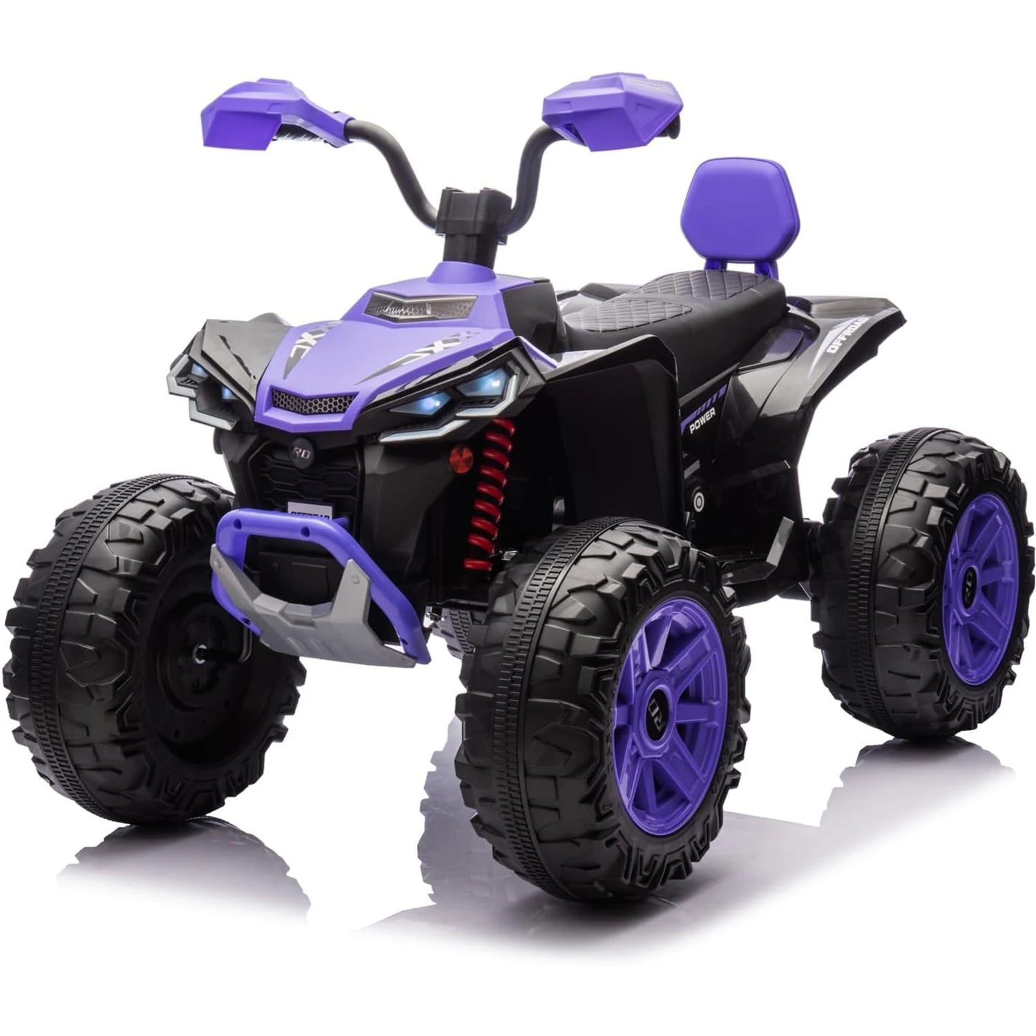 24V Kids Electric ATV 4-Wheeler 800W Dual Motor w/Parent Remote Control Bluetooth/MP3/USB Spring Suspension & Knee Pads
